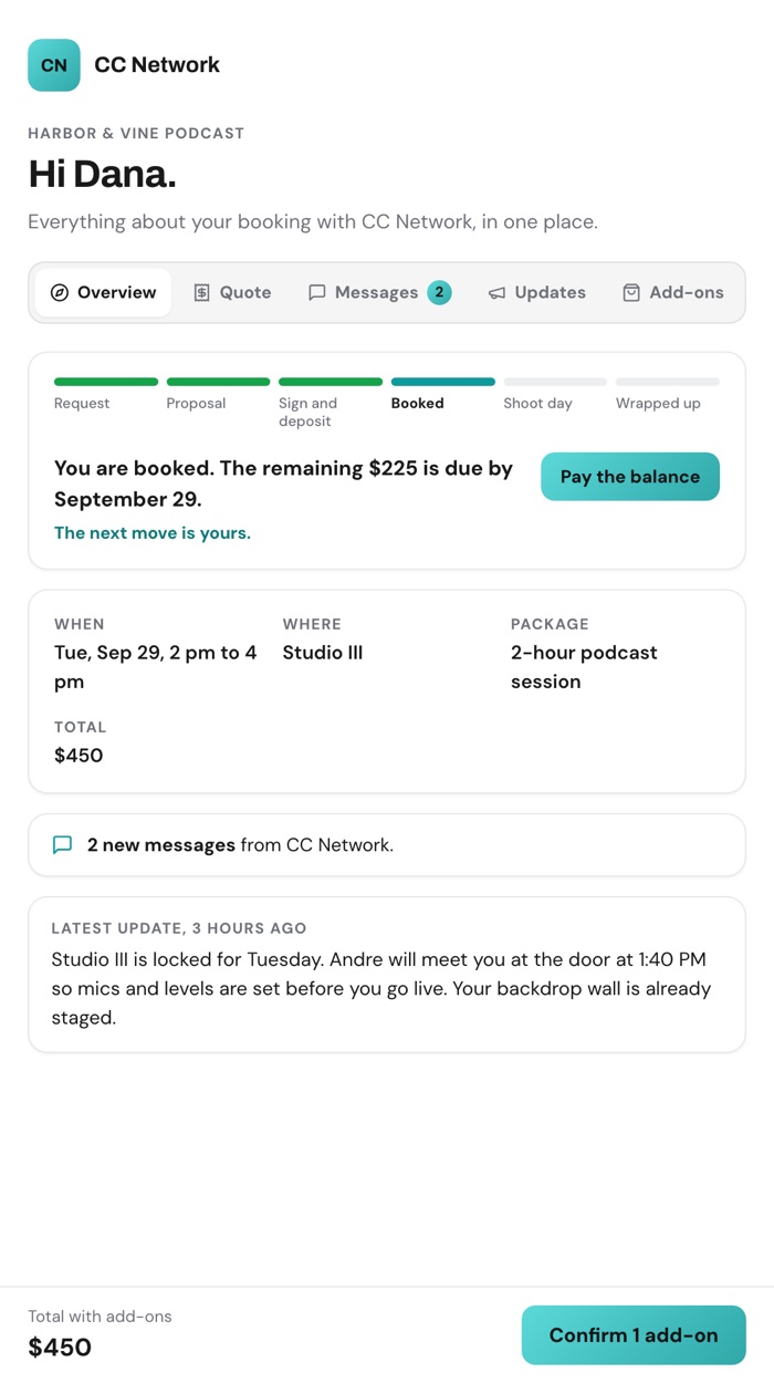 Client portal